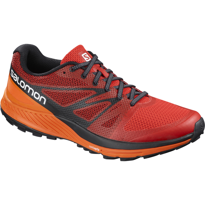 SALOMON SENSE ESE Philippines - Men's Trail Running Shoes - Red/Orange | 307952-IOX